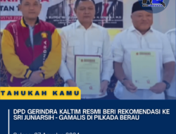 DPD Gerindra Kaltim Resmi Beri Rekomendasi Ke Sri Juniarsih – Gamalis di Pilkada Berau