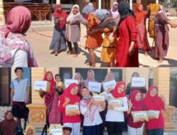 Keseruan emak emak ikut lomba pakai sarung tidak pakai tangan