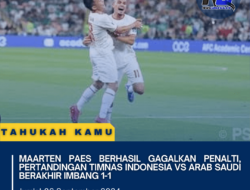 Maarten Paes Berhasil Gagalkan Penalti, Pertandingan Timnas Indonesia vs Arab Saudi Berakhir Imbang 1-1