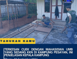 Terkesan Cuek Dengan Mahasiswa UMB Yang Sedang KKN di Kampung Pesayan, Ini Penjelasan Kepala Kampung