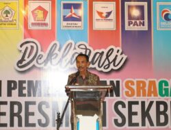 SRAGAM Deklarasi Tim Pemenangan di Sekretariat Bersama , Pakde Toni Resmi Jadi Ketua Umum Tim Pemenangan
