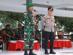 Apel Gelar Pasukan TNI-POLRI Jelang Kedatangan Presiden Jokowi Ke Berau