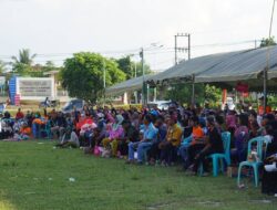 Kampanye Madri Pani – Agus Wahyudi di Kampung Labanan Jaya Diserbu Ribuan Warga