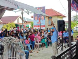 Agus Wahyudi Kampanye di Kampung Tanjung Batu, Paparkan Program Unggulan : Pembentukan Satgas  Pengawasan Distribusi Gas LPG 3 Kg dan BBM Bersubsidi