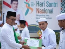 Kabiro Kesra Pemprov Kaltara Hadiri Peringatan Hari Santri 2024 Dilaksanakan di Lapangan Pesantren Al-Khairat