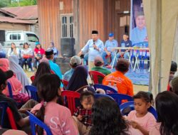 Agus Wahyudi Sampaikan Program Unggulan Pendidikan dan Kesehatan di Hadapan Warga Kampung Harapan Jaya