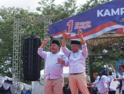 Dihibur Artis Ibu Kota Aura Kasih dan The Dance Company : Kampanye Akbar Madri Pani – Agus Wahyudi Dihadiri Ribuan Pendukung di Lapangan Batiwakkal