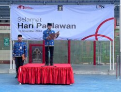 Lapas Narkotika Kelas II A Pamekasan Menggelar upacara Peringatan Hari Pahlawan dengan Tema “Teladani Pahlawanmu, Cintai Negerimu”.