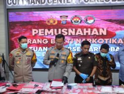 Penutup Akhir Tahun 2024, Polres Berau Musnahkan 2,8 Kilogram Sabu