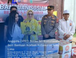 Anggota DPRD Berau Sri Kumalasari Beri Bantuan Korban Kebakaran Kilo Lima