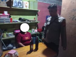Subsektor Batu Putih Amankan Pelaku Peredaran Minuman Keras