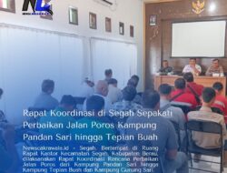 Rapat Koordinasi di Segah Sepakati Perbaikan Jalan Poros Kampung Pandan Sari hingga Tepian Buah
