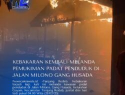 Kebakaran Kembali Melanda Pemukiman Padat Penduduk di Jalan Milono Gang Husada