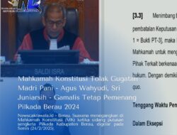 Mahkamah Konstitusi Tolak Gugatan Madri Pani – Agus, Sri Juniarsih – Gamalis Tetap Pemenang Pilkada Berau 2024