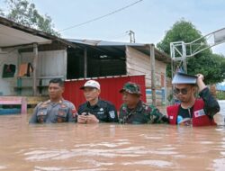 Kapolsek, Danramil dan Camat Sambaliung Tinjau Lokasi Banjir di Kampung Inaran