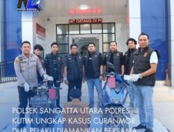 Polsek Sangatta Utara Polres Kutim Ungkap Kasus Curanmor, Dua Pelaku Diamankan Bersama Barang Bukti
