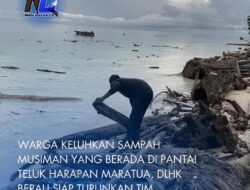 Warga Keluhkan Sampah Musiman yang Berada di Pantai Teluk Harapan Maratua, DLHK Berau Siap Turunkan Tim Pembersihan