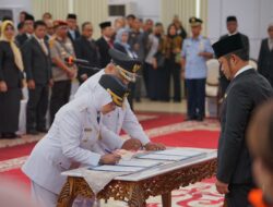 Gubernur Kaltim Rudy Mas’ud Resmi Melantik Bupati dan Wakil Bupati Berau Masa Jabatan 2025-2030