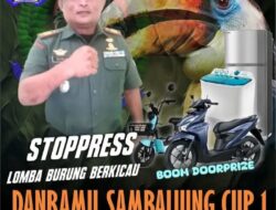 Danramil Sambaliung Adakan Lomba Burung Berkicau Bulan Mei 2025