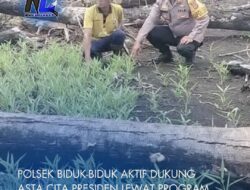 Polsek Biduk-Biduk Aktif Dukung Asta Cita Presiden Lewat Program Ketahanan Pangan