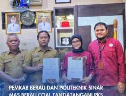 Pemkab Berau dan Politeknik Sinar Mas Berau Coal Tandatangani PKS Pemetaan Batas Wilayah Kampung