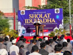 Shalat Ied dan Pemotongan 13 Hewan Qurban, Lapas Narkotika Pamekasan Peringati Idul Adha 1446 H