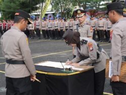 Wakapolres dan Kasat Intelkam Polres Sampang Berganti, Kapolres Pimpin Sertijab