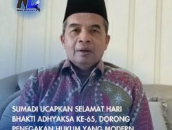 Sumadi Ucapkan Selamat Hari Bhakti Adhyaksa Ke-65, Dorong Penegakan Hukum yang Modern dan Profesional