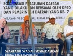Syarifatul Syadiah Sosialisasikan Perda Pembangunan Kepariwisataan di Talisayan