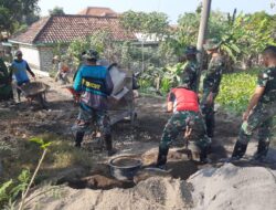 Sinergi dan Gotong Royong, TMMD Ke-125 Wujudkan Jalan Rabat Beton di Pamekasan