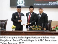APBD Perubahan 2025 Sampang Dibahas, DPRD Gelar Rapat Paripurna