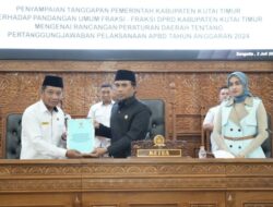 Paripurna ke-43 DPRD Kutim : Pemerintah Tanggapi Kritikan Fraksi Terkait APBD 2024