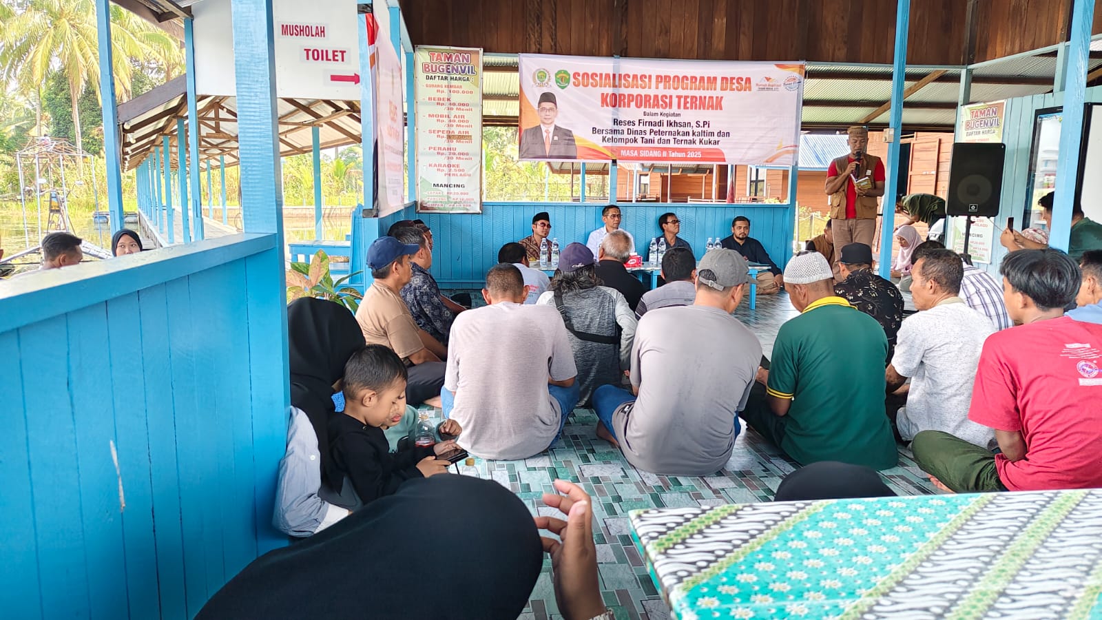 Firnadi Ikhsan, anggota DPRD Kalimantan Timur, saat melakukan kunjungan reses ke Kecamatan Tenggarong Seberang, Kamis (3/7/2025)