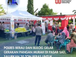 Polres Berau dan Bulog Gelar Gerakan Pangan Murah di Pasar SAD, Salurkan 20 Ton Beras untuk Masyarakat