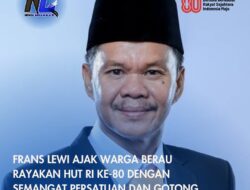 Frans Lewi Ajak Warga Berau Rayakan HUT RI ke-80 dengan Semangat Persatuan dan Gotong Royong
