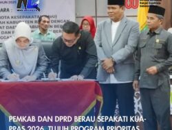 Pemkab dan DPRD Berau Sepakati KUA-PPAS 2026, Tujuh Program Prioritas Disiapkan