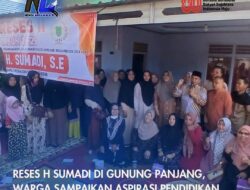 Reses H Sumadi di Gunung Panjang, Warga Sampaikan Aspirasi Pendidikan, Gas, hingga Lapangan Kerja