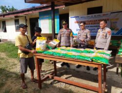 Polsek Talisayan dan Pospol Biatan Salurkan 200 Karung Beras SPHP Lewat Gerakan Pangan Murah
