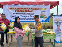 Polsek Segah Gelar Gerakan Pangan Murah untuk Warga Kecamatan Segah