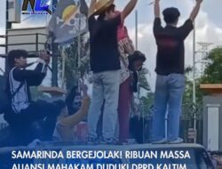 Samarinda Bergejolak! Ribuan Massa Aliansi Mahakam Duduki DPRD Kaltim dengan 11 Tuntutan Rakyat