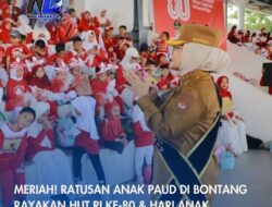 Meriah! Ratusan Anak PAUD di Bontang Rayakan HUT RI ke-80 & Hari Anak Nasional Bersama Bunda PAUD