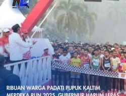 Ribuan Warga Padati Pupuk Kaltim Merdeka Run 2025, Gubernur Harum Lepas Peserta dengan Semangat Kebersamaan