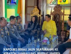 Kapolres Berau Jalin Silaturahmi ke Keraton Sambaliung, Pererat Sinergi Budaya dan Kamtibmas
