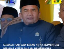 Sumadi: Hari Jadi Berau ke-72 Momentum Perkuat Kebersamaan Membangun Daerah