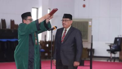 Pj Sekkot Bontang Akhmad Soeharto terus menjaga komunikasi dengan BPKD Kaltim. (DISKOMINFO BONTANG)