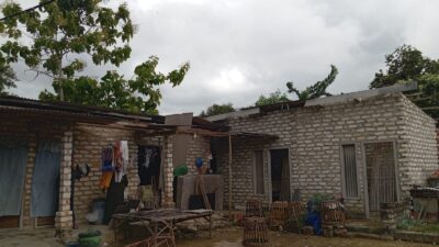 Rumah Janda Lansia di Desa Laden Porak Poranda diterpa Angin Kencang