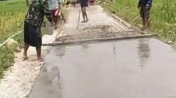 Kepedulian dan Gotong Royong Warga Pekalongan Laok Perbaiki Jalan Rusak , Patut Diapresiasi 