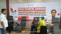 Wujudkan Kepedulian Sesama, Insan Pers dan Warga Kota Cirebon Antusias Ikuti Aksi Donor Darah