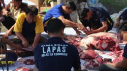 Khidmat dan Penuh Kebersamaan, Lapas Kelas IIA Kuningan Gelar Shalat Idul Adha dan Pemotongan Hewan Qurban 1447 H Bersama Warga Binaan