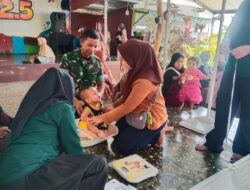 Babinsa Sertu Sudirman Jadi Garda Terdepan, Dampingi Posyandu Melati Kelurahan Kangenan Cegah Stunting